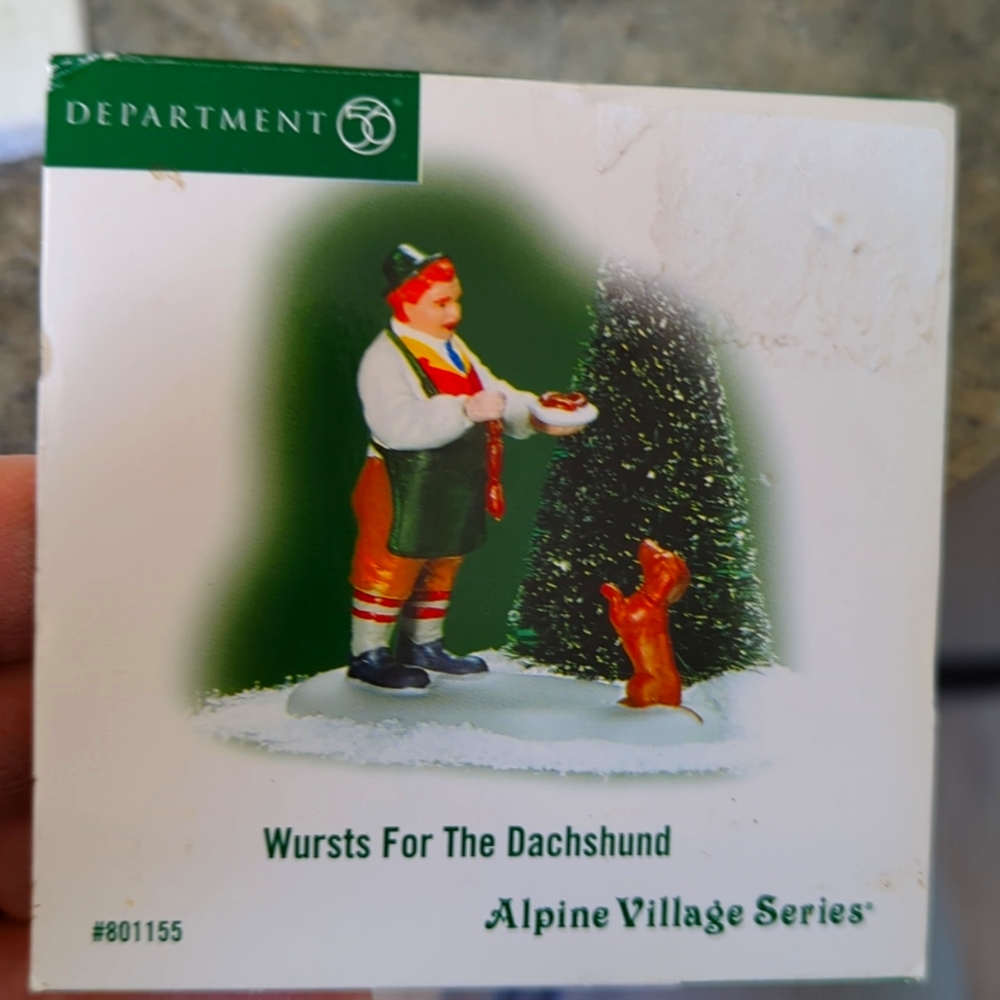 Alpine village dept 56 Wursts for the Dachshund.  Village accessory